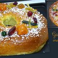 Gâteau des rois à l'écorce d'orange confite