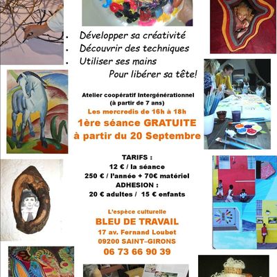 REPRISE DE L'ATELIER ARTS PLASTIQUES