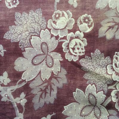 15.320 Tissu ancien 18e colori prune