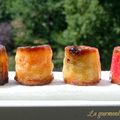 Déclinaison de mini cannelés {bordelais, fleur d'oranger, rhum-raisins, rose}