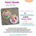 Atelier créatif "punch needle"