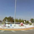 Rond-point à Riccione (Italie)