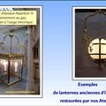 la Restauration des Lanternes d'Intérieur