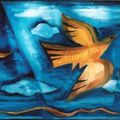 N° 2009 - dim 24x33 cm - Oiseau du déluge 