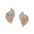 A pair of colored diamond and diamond earrings, by Graff