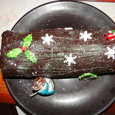 Bûche de Noël chocolat orange