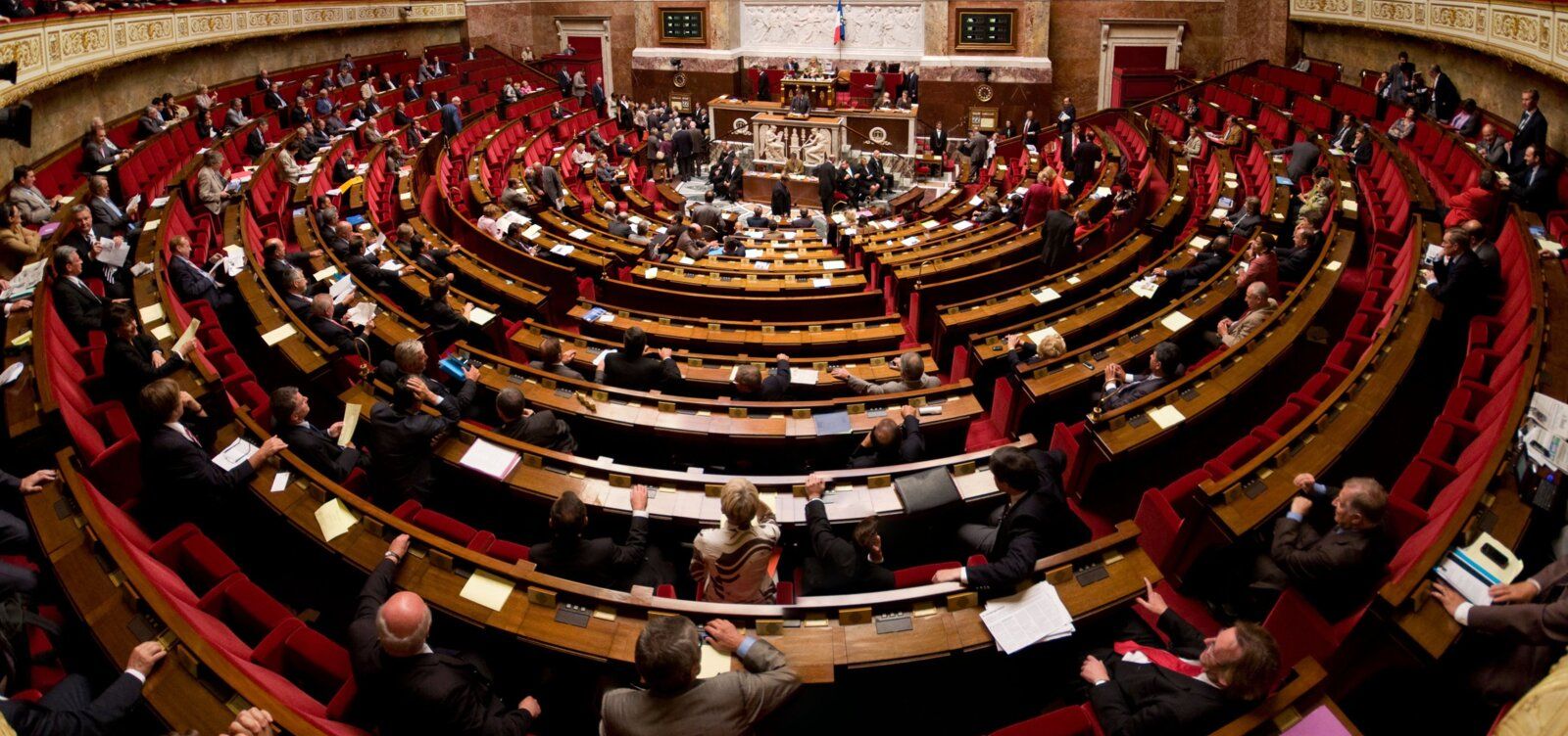 Panorama de l'hémicyle de l'assemblée nationale, 22 septembre 2009