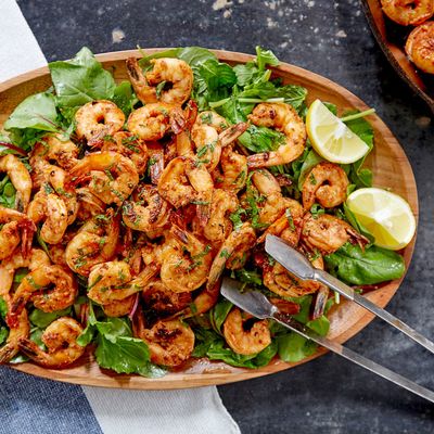 Salade d'écrevisses grillées à la menthe