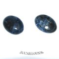 CABOCHON 15x20 SODALITE 2 - LOT DE 2 - POUR CREATION 