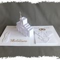 cARTe de félicitations pour une commande : l'église de Pascale et Franck