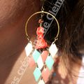 Boucles d'oreilles en cascade