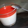 PANNA COTTA AUX HERBES ET COULIS DE TOMATE