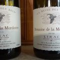 Lirac : Domaine de La Mordorée : Reine des Bois : blanc millésime 2016 et rouge millésime 2015