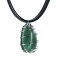 Collier PENDENTIF Cage Mini AVENTURINE VERTE 66 