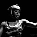 au coeur du combat du ladies boxing tour 2016 suite et fin,des images d une tres haute intensité en noir et blanc colored 