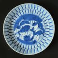 An Underglaze-blue Porcelain Dish with Deer Design, Late Ming dynasty, Late 16th-early 17th century