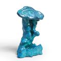 A rare robin's-egg glazed lingzhi-shaped washer, Qing Dynasty