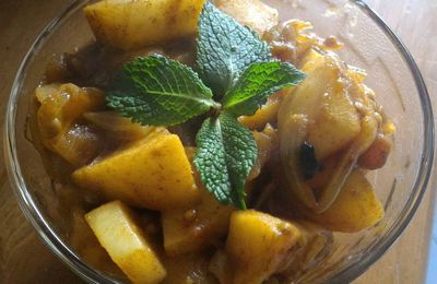 Aloo Gobi adapté à la menthe fraîche