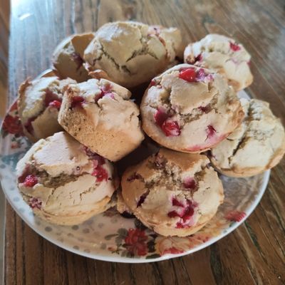 Muffins sans gluten à la groseille