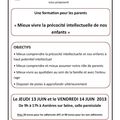 Formation pour les parents d'enfants précoces