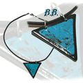 pendentif triangle turquoise !