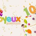 Un anniversaire à fêter! 10 ans déjà!