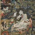 An Unusual Sino-Tibetan Thangka of Milarepa, 18th century