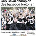 Revue de presse du week-end : les bagadou dans Ouest-France