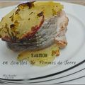 Saumon en écailles de pommes de terre