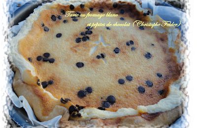 Tarte au fromage blanc et pépites de chocolat (Christophe Felder)