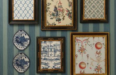 De nouveaux papiers peints à motifs Toile de Jouy