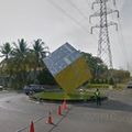 Rond-point à Surabaya (Ile de Java)