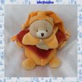 Doudou Peluche Lutin Ours Boule Orange Doudou Et Compagnie