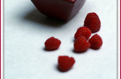 Crème glacée lait de coco et framboise