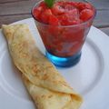 Omelette de chèvre frais à la menthe - Jeu "va te faire cuire un oeuf"