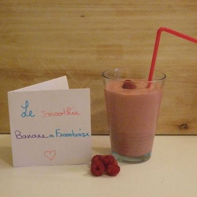 Le smoothie Banane-Framboise