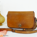 Vintage ... SAC A MAIN Cuir * Besace 