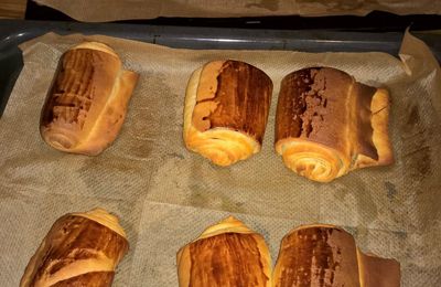 petit pains au chocolat et croissants au beurre(2éme recette)