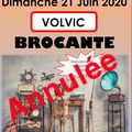 Brocante de VOLVIC - Dimanche 21 juin 2020 - ANNULEE