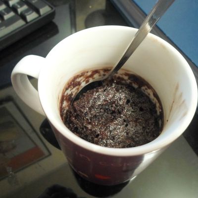 Brownie en mode Mug cake végétalien or not 