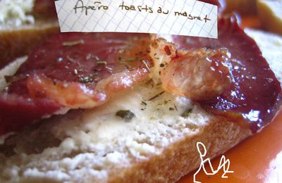 Apéro toasts au magret