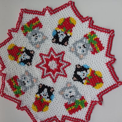 Napperon chat de Noël