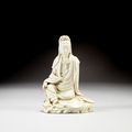 A blanc de Chine seated Guanyin, 17th century