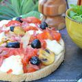 BRUSCHETTA aux CHAMPIGNONS , TOMATES , MOZZA 