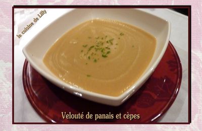 Velouté de panais aux cèpes