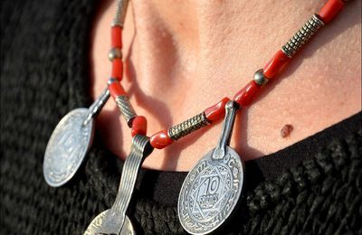 collier corail rouge berbère