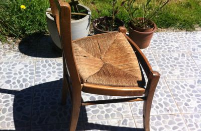 Tranformation d'une chaise cassée !