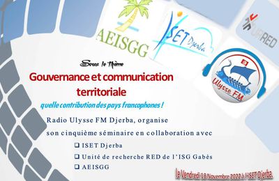Séminaire Gouvernance et communication territoriale : quelle contribution des pays francophones ?