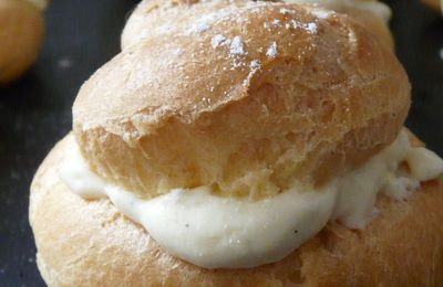 Choux à la crème mousseline vanillée