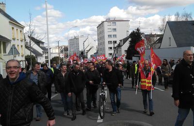 Manifestation à Lorient contre la loi El khomry
